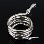 Bracelet manchette serpent moderne et stylisé