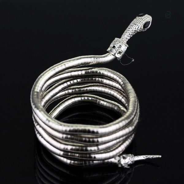 Bracelet manchette serpent moderne et stylisé