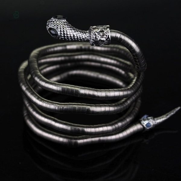 Bracelet serpent enroulé pour un look audacieux