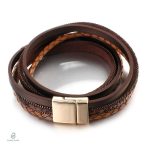 Élégant Bracelet Peau de Serpent