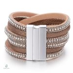 Bijou en cuir imitation serpent pour femme