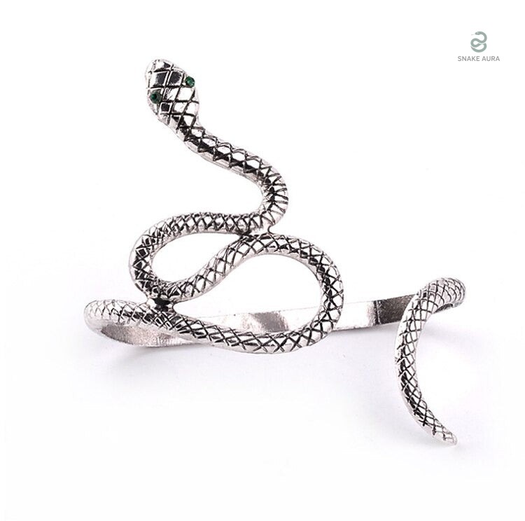 Bracelet serpent argenté en alliage de zinc pour femme