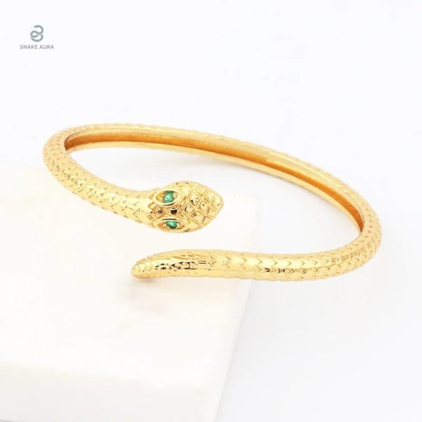 Bracelet serpent doré bohème élégant et stylé