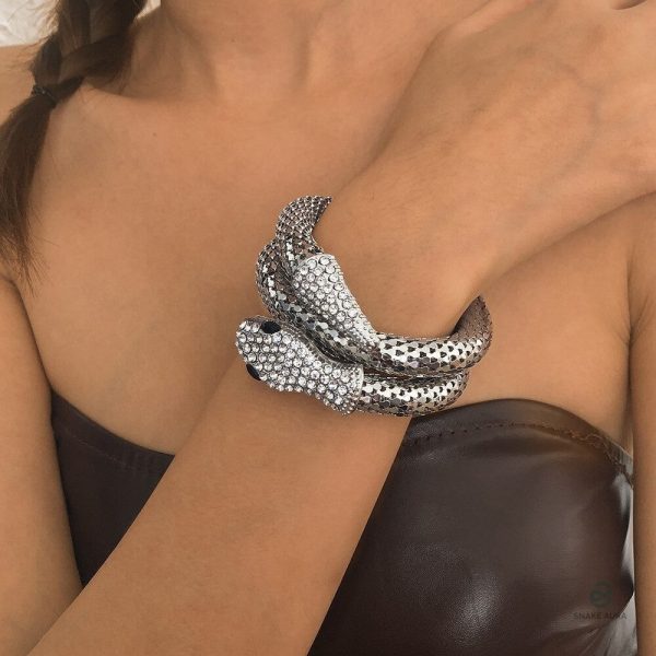 Bracelet serpent élégant pour femmes, style moderne