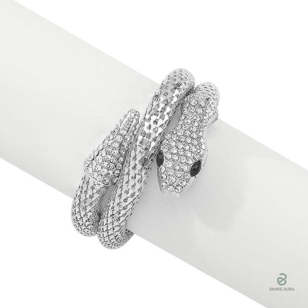 Bracelet en forme de serpent, look féminin distingué