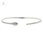 Bracelet serpent femme avec diamant, élégant et sophistiqué