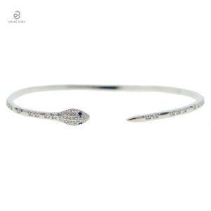 Bracelet serpent femme avec diamant, élégant et sophistiqué