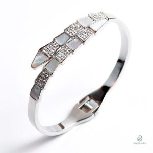 Bracelet en argent serpent luxe