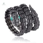 Bracelet serpent en alliage de zinc, disponible en quatre couleurs