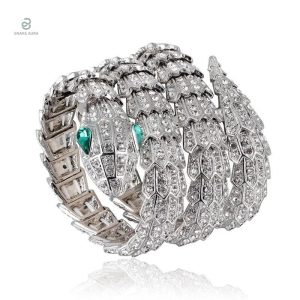 Bracelet serpent coloré en alliage, accessoire chic et original