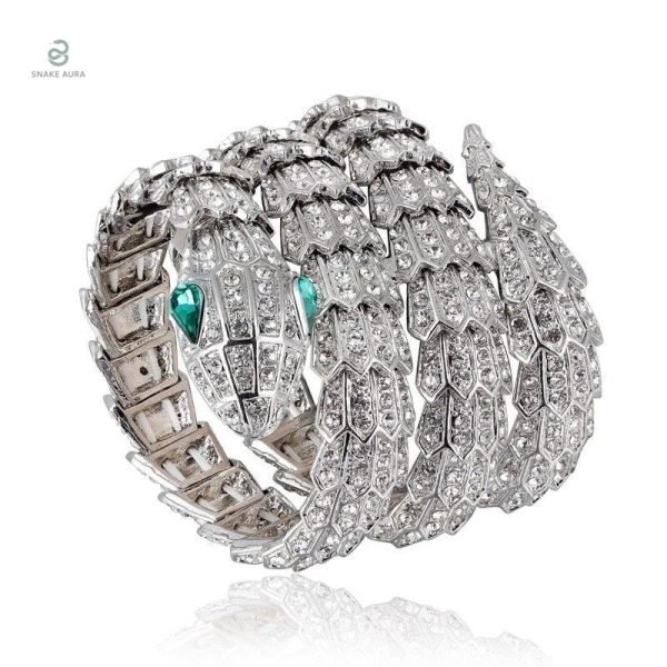 Bracelet serpent coloré en alliage, accessoire chic et original