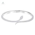 Bracelet serpent femme en zirconium élégant et raffiné