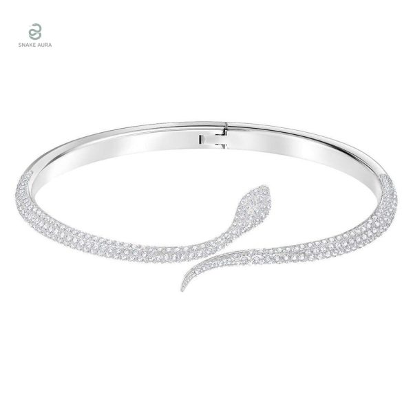 Bracelet serpent femme en zirconium élégant et raffiné