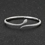 Zirconium bracelet serpent femme, design moderne et stylé