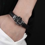 Cobra en cuir tressé pour homme
