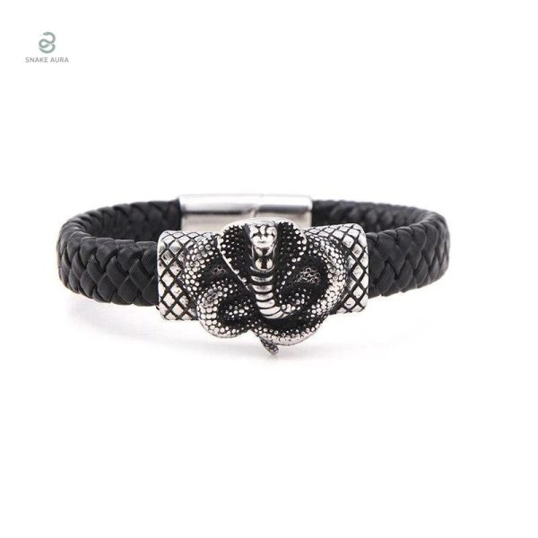 Bracelet homme design cobra élégant