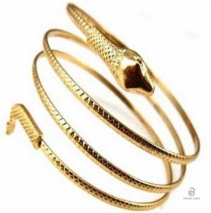 Bracelet Serpent en acier inoxydable doré