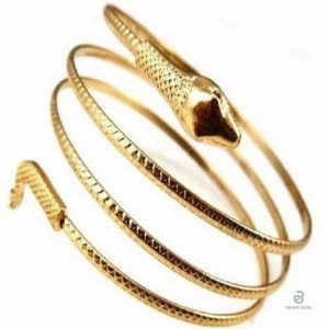 Bracelet Serpent en acier inoxydable doré