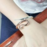 Bracelet original en forme de serpent, acier résistant