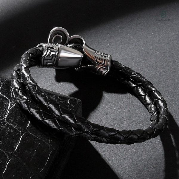 Cuir serpent bracelet, expression d'un style rebelle