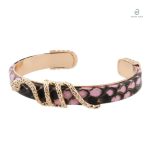 Bracelet Serpent Doré Rose en Cuivre élégant et original