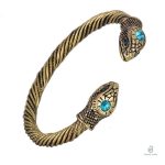 Bracelet Viking Serpent Vintage en acier