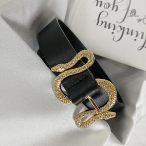 Ceinture femme motif serpent chic et stylée