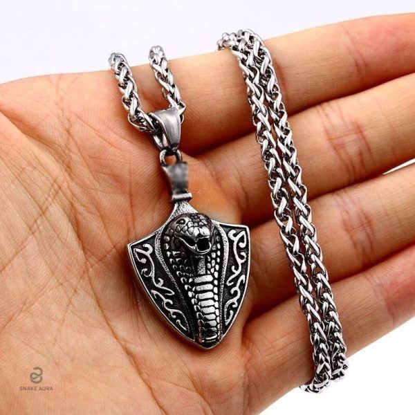 Bijoux serpent en acier, style cobra moderne