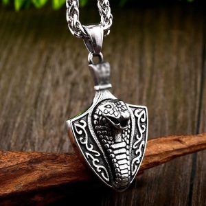 Collier cobra original, accessoire tendance serpent