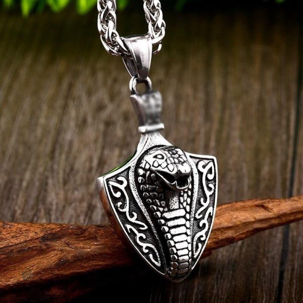 Collier cobra original, accessoire tendance serpent