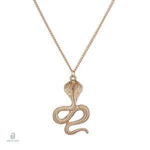 Collier serpent cobra doré, bijou élégant et tendance