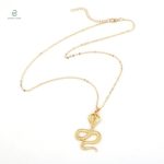 Collier serpent en or, style moderne et unique