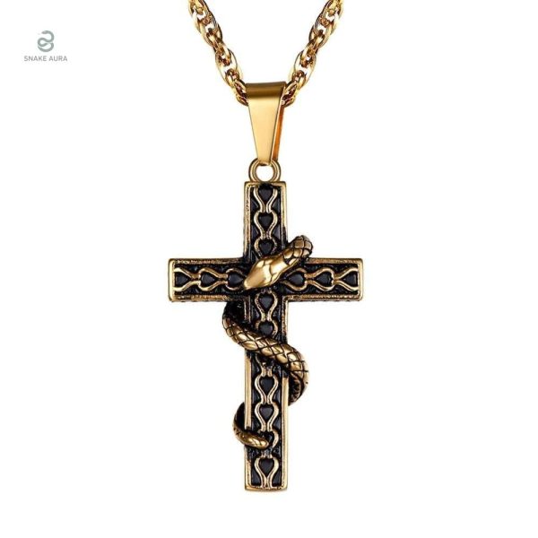 Accessoire masculin serpent en acier inoxydable