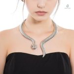 Bijou serpent argent, parfait pour un look audacieux
