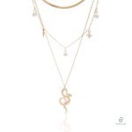 Collier Serpent Pendentif en Or Femme