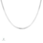 Collier Maille Serpent Plat élégant