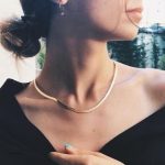 Bijou tendance : collier maille serpent
