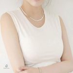 Collier argent massif, style serpent