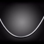 Collier stylé en argent 925, design serpent