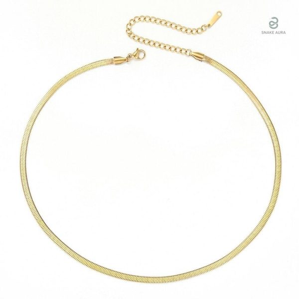 Collier serpent en or, design classique et intemporel