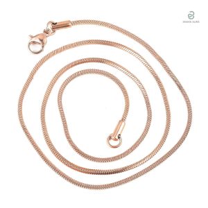 Collier Serpent en Or Rose