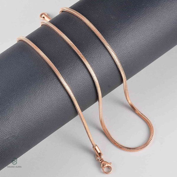 Collier tendance en or rose