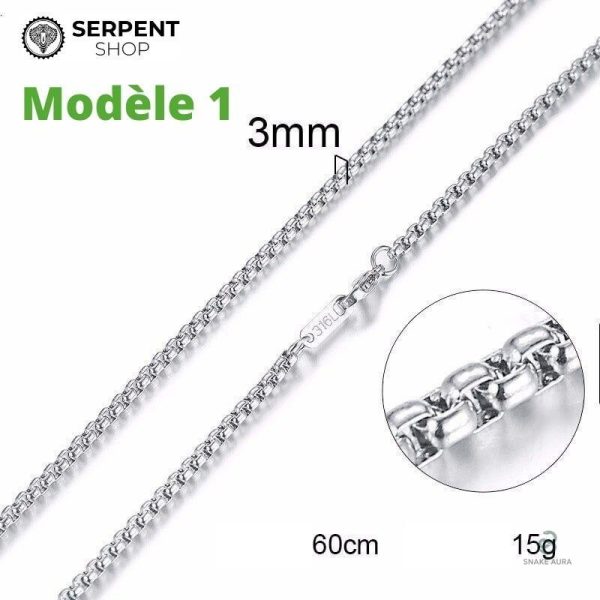 Bijou maille serpent au design raffiné
