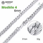 Accessoire maille serpent en argent