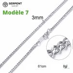 Bijou serpent en argent pour femme