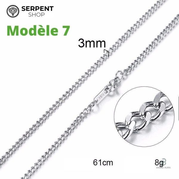 Bijou serpent en argent pour femme