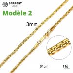 Collier serpent plaqué or, accessoire chic et contemporain