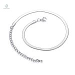 Collier Serpent Argent Maille Plate