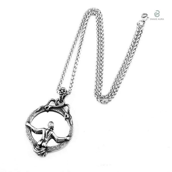Collier Serpent Miroir Mystique élégant et mystérieux