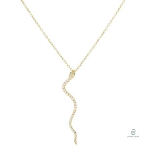 Collier Serpent Long en Argent Sterling 925